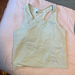 Light green workout tank